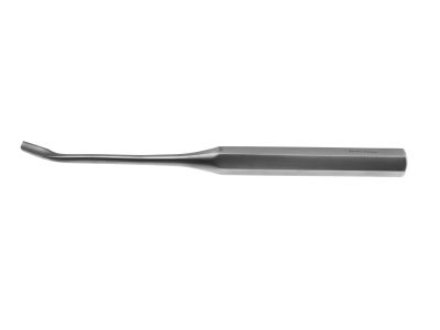 Cobb gouge, 9 1/2'',strongly curved, 10.0mm wide blade, hollow hexagonal handle