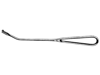 Holsher nerve retractor, 9 1/2'', angled, 9.0mm wide, fenestrated handle