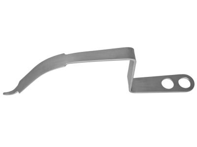 C-retractor, 12 1/2'', 22.0mm wide blade, blunt tip, flat 2-hole handle