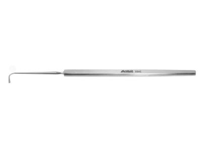 Von Graefe strabismus hook, 5 3/8'',size #1, small, 8.0mm flat hook, flat handle