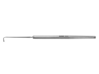 Von Graefe strabismus hook, 5 3/8'',size #2, medium, 9.0mm flat hook, flat handle