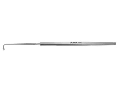 Von Graefe strabismus hook, 5 3/8'',size #3, large, 10.0mm flat hook, flat handle