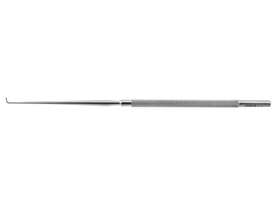 Adson dura nerve hook, 8'',1 blunt prong, 3.0mm wide, round handle
