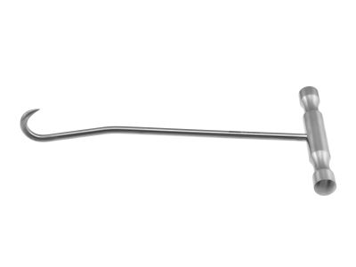 Bone hook, 7'',1 sharp prong, t-handle