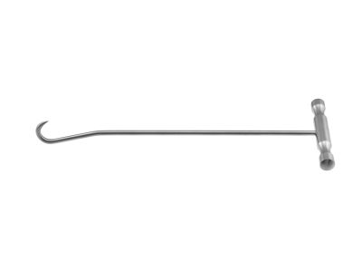 Bone hook, 11'',1 sharp prong, t-handle