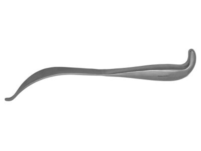Aufranc cobra retractor, 11'', 32.0mm wide blade, smooth blunt tip, grip handle
