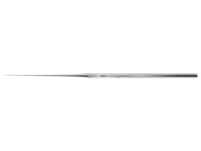 Hough-Saunders-Paparella hook, 6 1/2'',straight shaft, angled 90º, 1.0mm hook, hexagonal handle