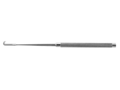 Joseph skin hook, 6 1/4'',2 sharp prongs, 2.0mm spread, round handle