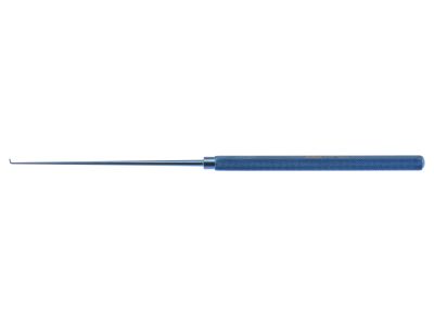Malis nerve hooks, 7 1/4'',3.0mm wide, blunt tip, round handle, titanium