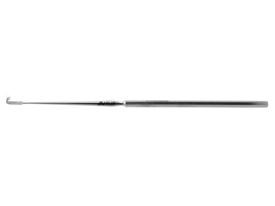 Micro skin hook, 5 5/8'',2 sharp prong, 2.0mm spread, hexagonal handle