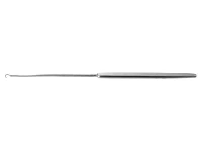 Micro skin hook, 5 5/8'',2 blunt prong, 10.0mm spread, hexagonal handle