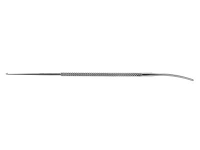 Loeprecht phlebectomy hook/spatula, 6'',double-ended, size #1, 2.0mm wide spatula, small hook, round handle