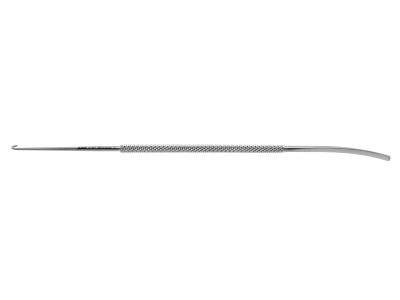 Loeprecht phlebectomy hook/spatula, 6'',double-ended, size #2, 2.5mm wide spatula, medium hook, round handle