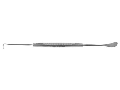 McReynolds spatula/hook, 4 3/4'',double-ended, flat handle