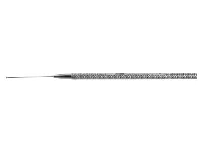 Blumenthal conjunctiva dissector, 5 1/8'',straight, blunt disc-shaped tip, round handle