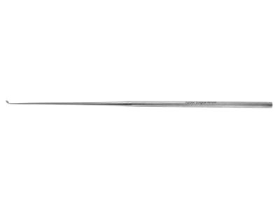 House-Sheehy ''Small Weapon'' knife curette, 6 1/2'', straight shaft, angled 45º, 2.0mm wide blade, hexagonal handle