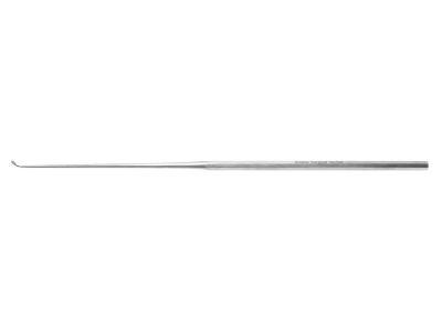 House-Sheehy ''Large Weapon'' knife curette, 6 1/2'', straight shaft, angled 45º, 2.5mm wide blade, hexagonal handle