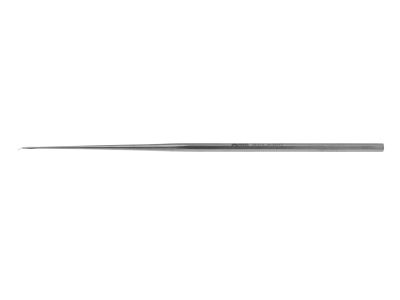 House tympanoplasty knife, 6 1/2'',straight shaft, curved, 7.0mm long blade, hexagonal handle