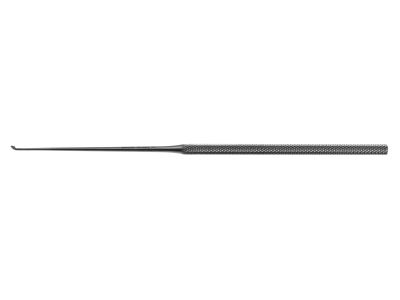 Jordan stapedectomy knife, 6 1/2'',straight shaft, angled 45º, 2.0mm x 3.0mm tapered blade, round handle