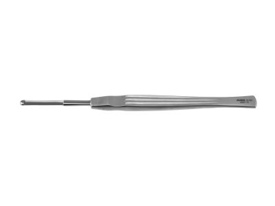 Joseph button end knife, 5 3/4'',straight, 25.0mm blade, flat handle