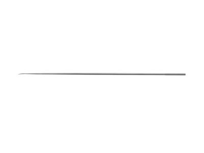 Kleinsasser laryngeal knife, curved, pointed blade, round handle