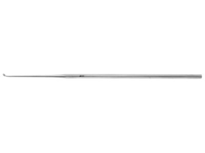 Rosen knife curette, 6 1/4'',straight shaft, angled 45º, large, 2.5mm wide blade, hexagonal handle
