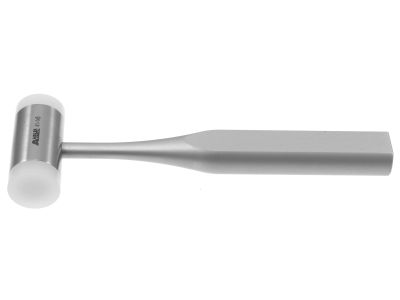 Bone mallet, 7'',7 oz. head weight, 25.0mm diameter, with replaceable nylon heads