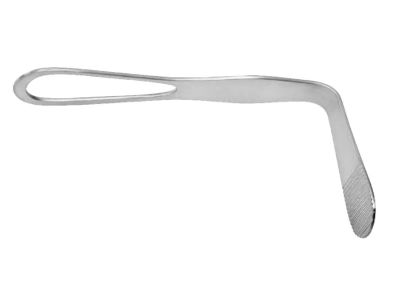 Hartmann tongue depressor, 6'', 72.0mm x 23.0mm blade, fenestrated handle