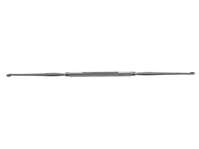Pierse submucosal dissector, 8 5/8'', double-ended, curved right and left 6.8mm wide blades, round handle