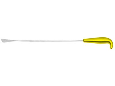 Tebbetts-style breast dissector, 16 1/2'', paddle-shaped spatula, working length 330mm