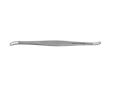 Schaumberg comedone extractor, 3 3/4'',double-ended, square loop, flat handle