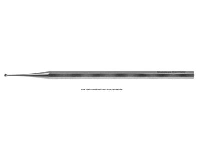 Curette excavator, 5'', 1.5mm cup, without hole, hexagonal handle