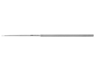 Billeau ear loop, 6'',medium, 3.0mm wide loop, round handle