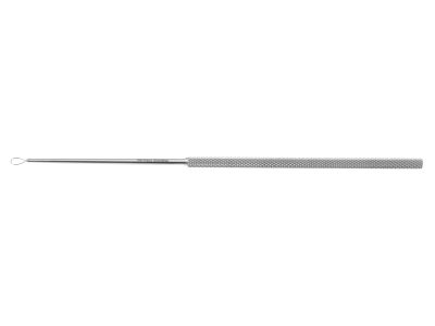 Billeau ear loop, 6'',large, 4.0mm wide loop, round handle