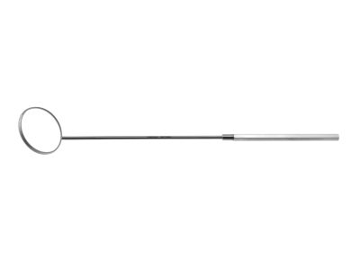 Laryngeal mirror, 7 1/2'',size #9, 30.0mm diameter, octagonal handle