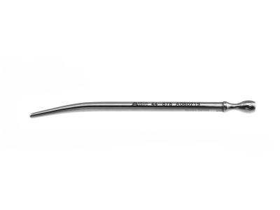 Walther female dilator/catheter, 5 1/4'',curved, 18 French