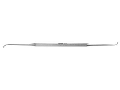 Maxillary ostium seeker, 7 7/16'',double-ended, curved, 2.0mm and 2.6mm ball tips, hexagonal handle