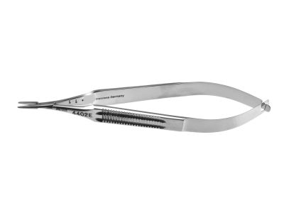 Castroviejo needle holder, 5 1/8'',delicate, straight, 9.0mm jaws, wide flat handle, without lock