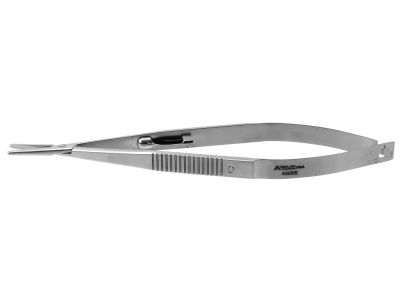 Castroviejo needle holder, 5 7/8'',heavy, straight, 14.0mm smooth jaws, flat handle, with lock
