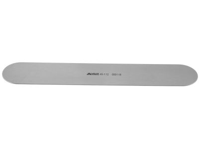 Davis brain spatula, 7'',malleable, 1 1/4''wide blade, flat handle