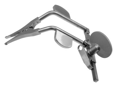 Cloward-style vertebra spreader, #1, working length 65.0mm, 22.0mm jaw opening