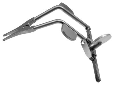 Cloward-style vertebra spreader, #4, working length 85.0mm, 24.0mm jaw opening