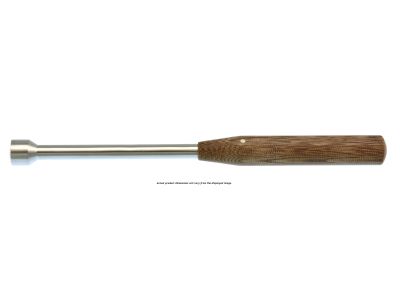 Bone tamper, 8'', 16.0mm diameter, round/flat handle