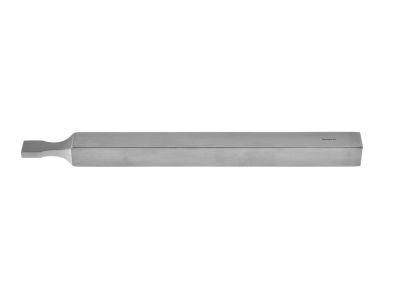 Bone impactor, 8 1/4'',heavy serrated, 5.0mm x 12.0mm tip, square handle