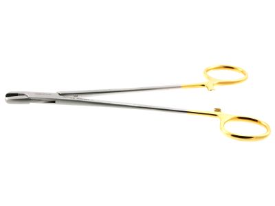 Sternal wire twister, 7", serrated TC jaws, gold ring handle