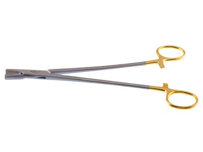 Sternal wire twister, 8", serrated TC jaws, gold ring handle