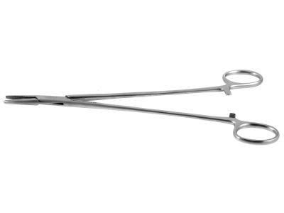 Crile-Wood needle holder, 8'',straight, serrated jaws, ring handle