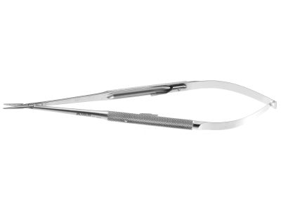 Jacobson needle holder, 7'',straight, TC dusted jaws, round handle, with lock