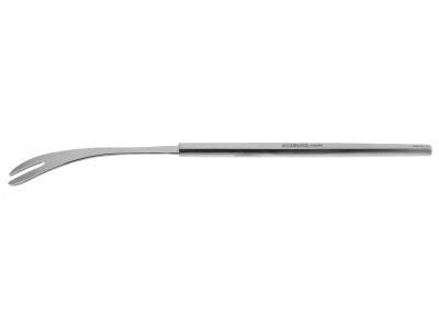 Schepens orbital retractor, 5 3/4'',curved, smooth 14.0mm x 56.0mm blade, 4.5mm wide notch, flat handle