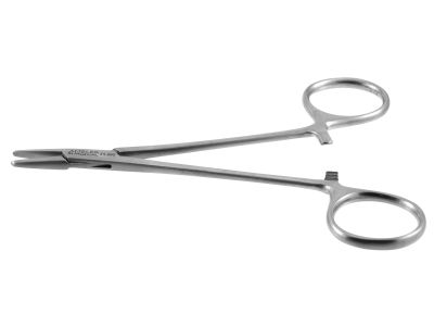 Webster needle holder, 5'',extra delicate, straight, 13.0mm smooth jaws, ring handle